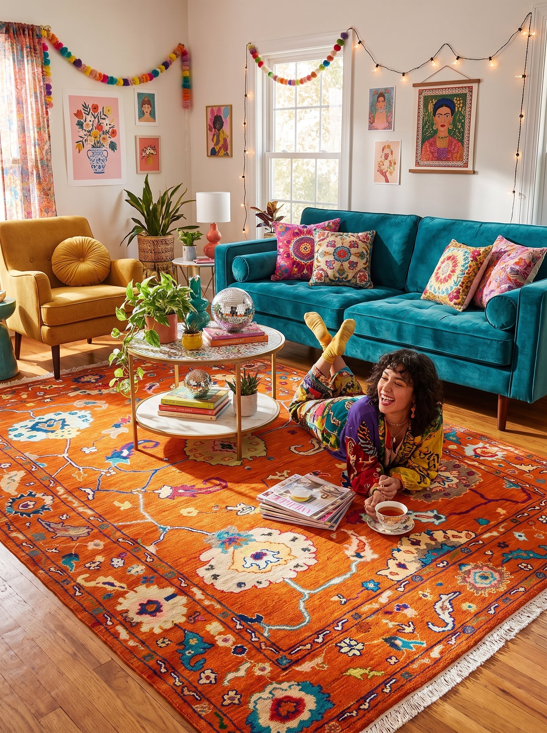 Colorful Oushak Rugs