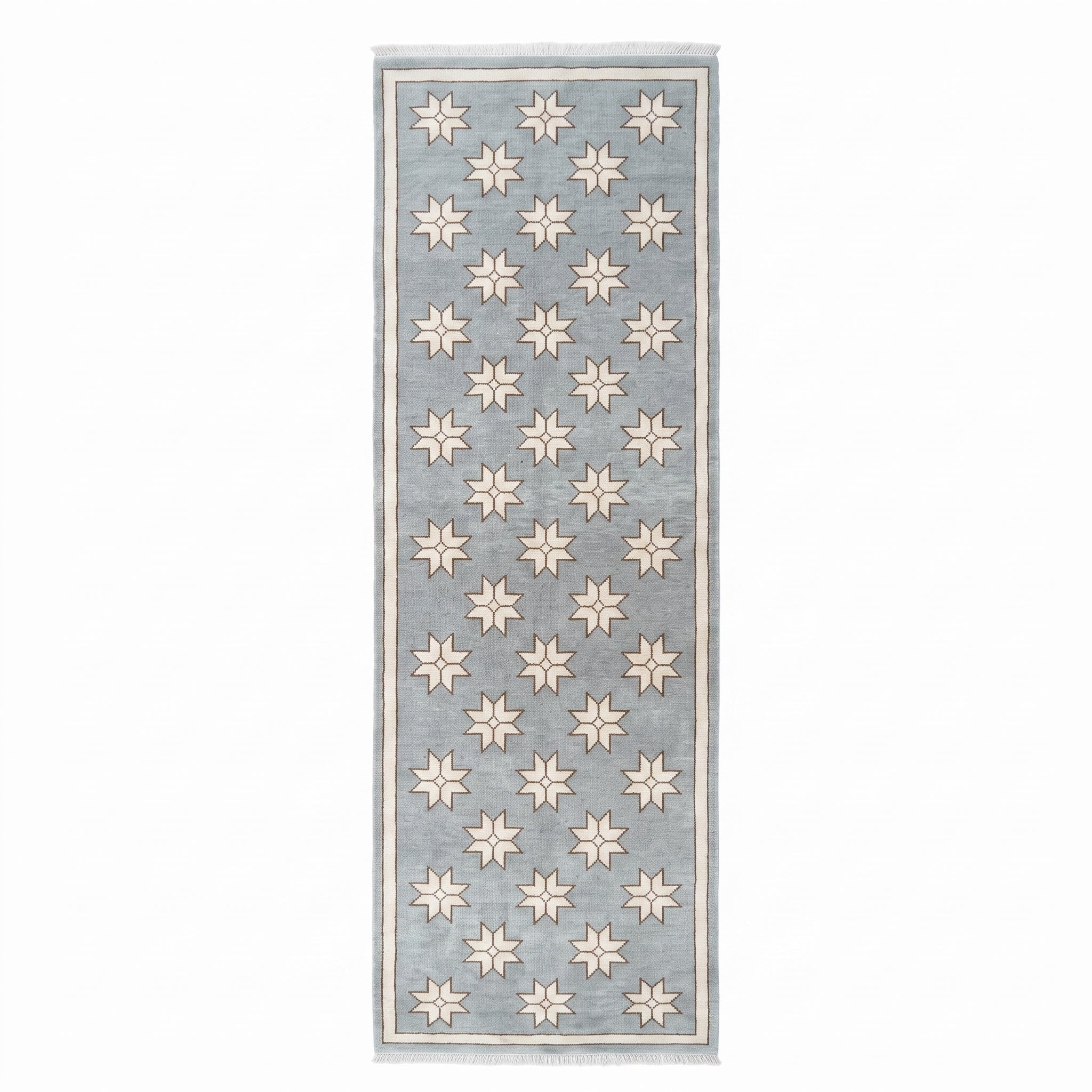 Made to order grey star runner rug for bedroom or nursery