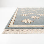 Gray Star Hand-Knotted Wool Rug – Custom Made