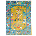 Mustard Yellow Oushak Hand-Knotted Wool Rug – Custom Made