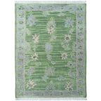 Mustard Yellow Oushak Hand-Knotted Wool Rug – Custom Made