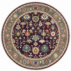 Plum Oushak Hand-Knotted Wool Rug – Custom Made