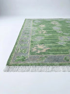 Mustard Yellow Oushak Hand-Knotted Wool Rug – Custom Made