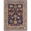 Plum Oushak Hand-Knotted Wool Rug – Custom Made