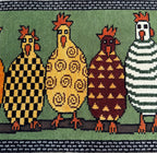 Colorful Hen Hand-Knotted Wool Runner Rug – Rangili, Custom Made