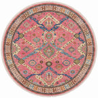 Pink Diamond Oushak Hand-Knotted Wool Rug – Custom Made