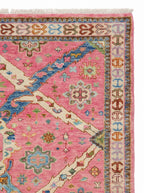 Pink Diamond Oushak Hand-Knotted Wool Rug – Custom Made